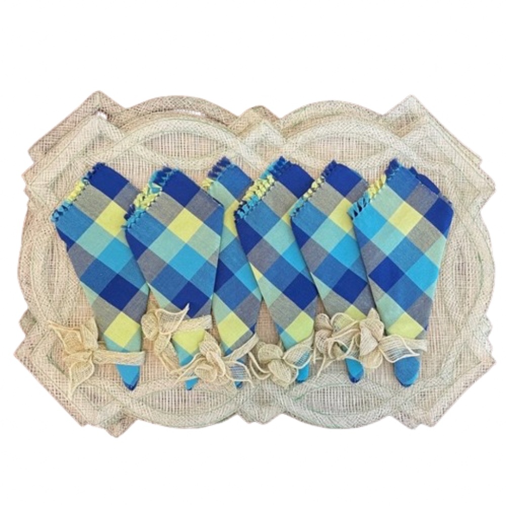 Placemat Set of 6 with Napkins and Napkin Rings matching